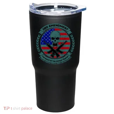2nd Amendment Front And Back Design Tumbler back