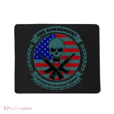 2nd Amendment Front And Back Design Mousepad