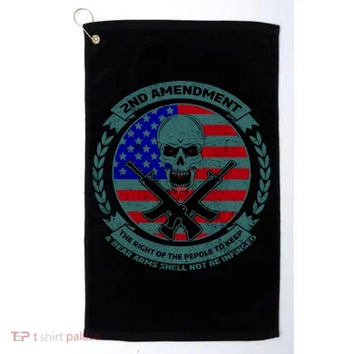 2nd Amendment Front And Back Design Golf Towel