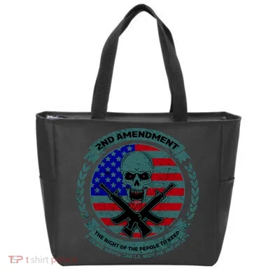 2nd Amendment Front And Back Design Tote Bag back