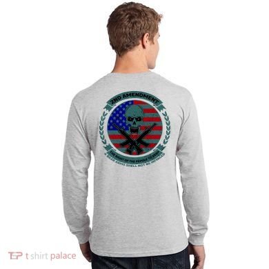 2nd Amendment Front And Back Design Long Sleeve Shirt back