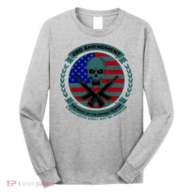 2nd Amendment Front And Back Design Long Sleeve Shirt