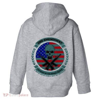 2nd Amendment Front And Back Design Toddler Hoodie back