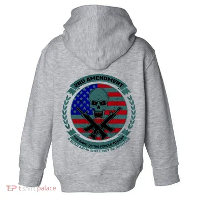 2nd Amendment Front And Back Design Toddler Hoodie back