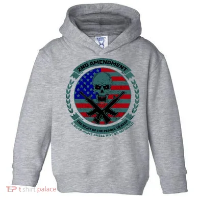 2nd Amendment Front And Back Design Toddler Hoodie