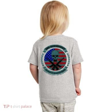 2nd Amendment Front And Back Design Toddler T-Shirt back
