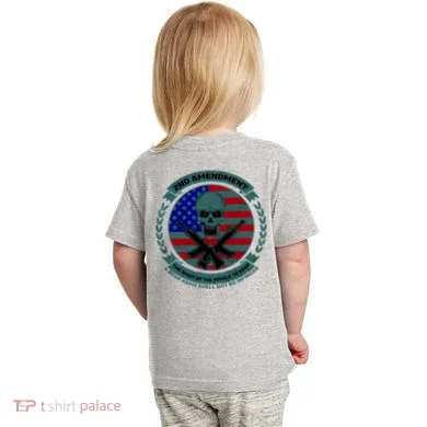 2nd Amendment Front And Back Design Toddler T-Shirt back