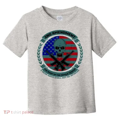 2nd Amendment Front And Back Design Toddler T-Shirt