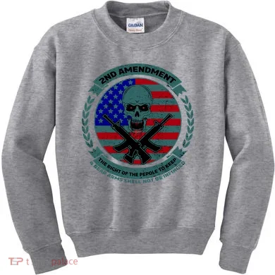 2nd Amendment Front And Back Design Kids Sweatshirt