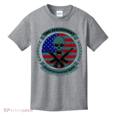 2nd Amendment Front And Back Design Kids T-Shirt