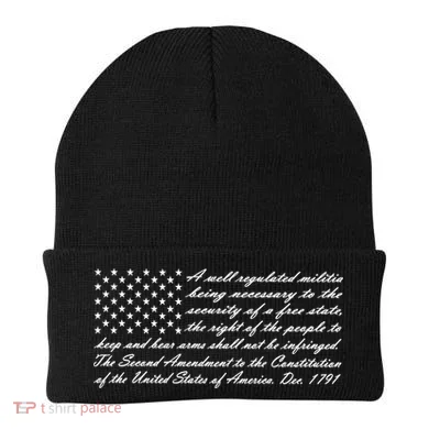 2nd Amendment Flag Second Amendment Beanie