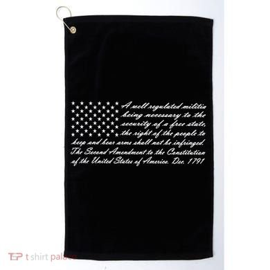 2nd Amendment Flag Second Amendment Golf Towel