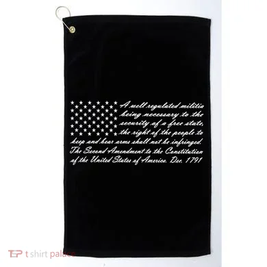 2nd Amendment Flag Second Amendment Golf Towel