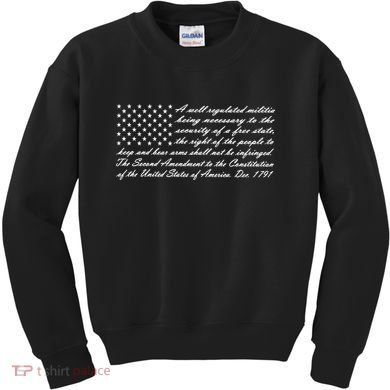 2nd Amendment Flag Second Amendment Kids Sweatshirt