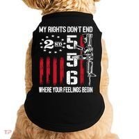 2nd Amendment Feelings America USA Patriotic Funny On Back Doggie Tank thumb 0
