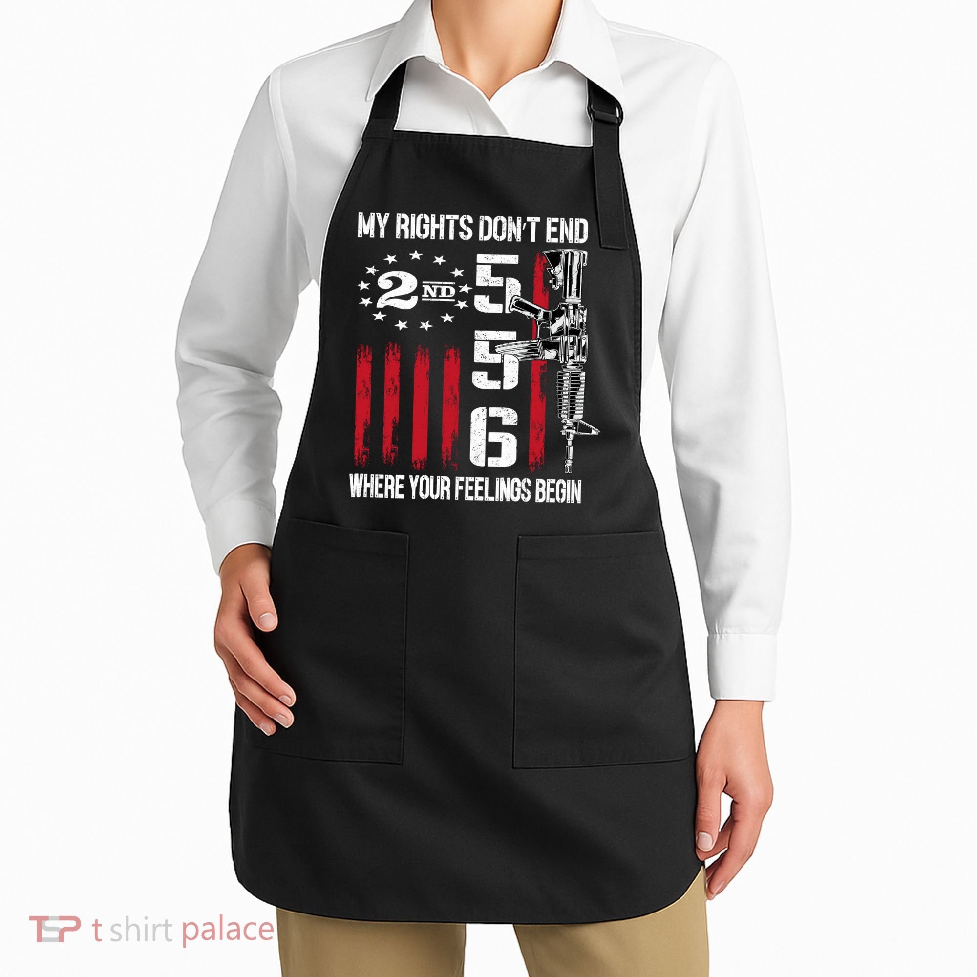 2nd Amendment Feelings America USA Patriotic Funny On Back Apron