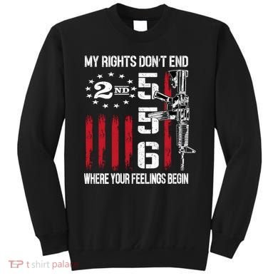 2nd Amendment Feelings America USA Patriotic Funny On Back Sweatshirt