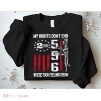 2nd Amendment Feelings America USA Patriotic Funny On Back Sweatshirt thumb 2