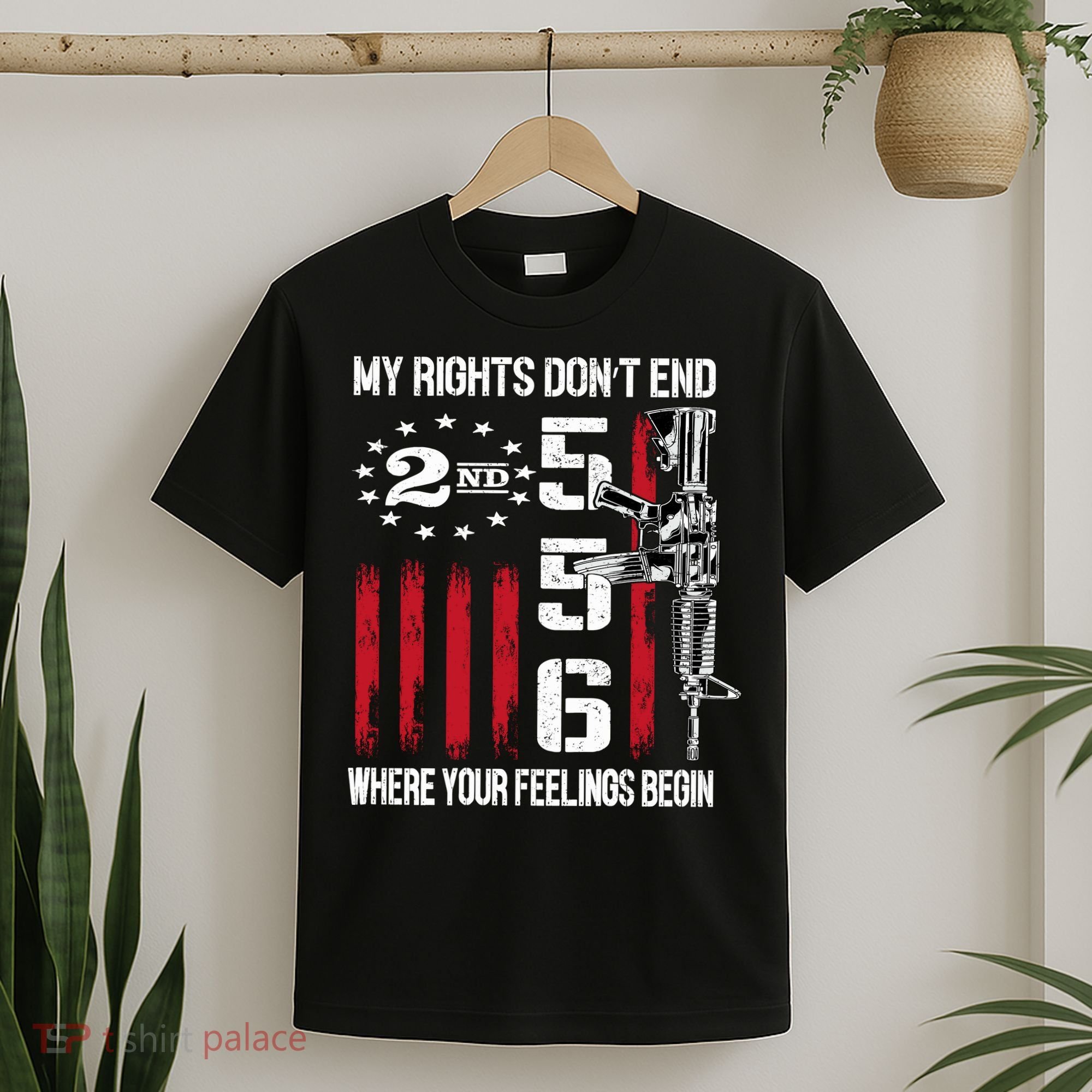 2nd Amendment Feelings America USA Patriotic Funny On Back T-Shirt