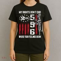 2nd Amendment Feelings America USA Patriotic Funny On Back T-Shirt thumb 4