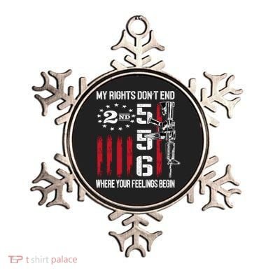 2nd Amendment Feelings America USA Patriotic Funny On Back Ornament