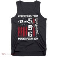 2nd Amendment Feelings America USA Patriotic Funny On Back Tank Top thumb 0