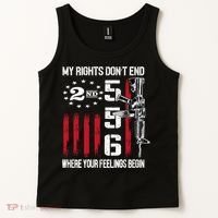 2nd Amendment Feelings America USA Patriotic Funny On Back Tank Top thumb 2