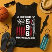 2nd Amendment Feelings America USA Patriotic Funny On Back Tank Top thumb 4