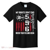 2nd Amendment Feelings America USA Patriotic Funny On Back Kids T-Shirt thumb 0