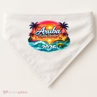 2026 Aruba Family Vacation USA-Made Doggie Bandana thumb 0