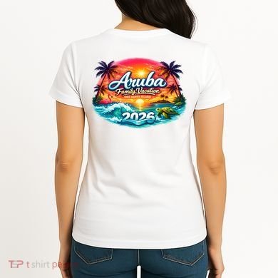 2026 Aruba Family Vacation Women's T-Shirt back