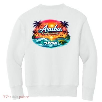 2026 Aruba Family Vacation Kids Sweatshirt back