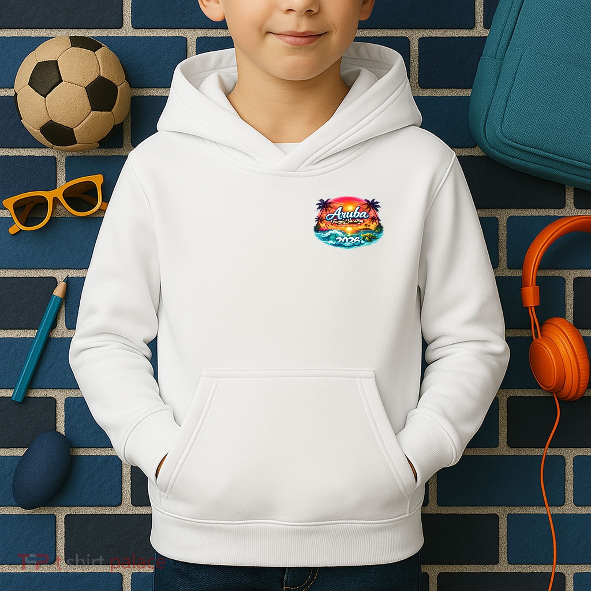 2026 Aruba Family Vacation Kids Hoodie