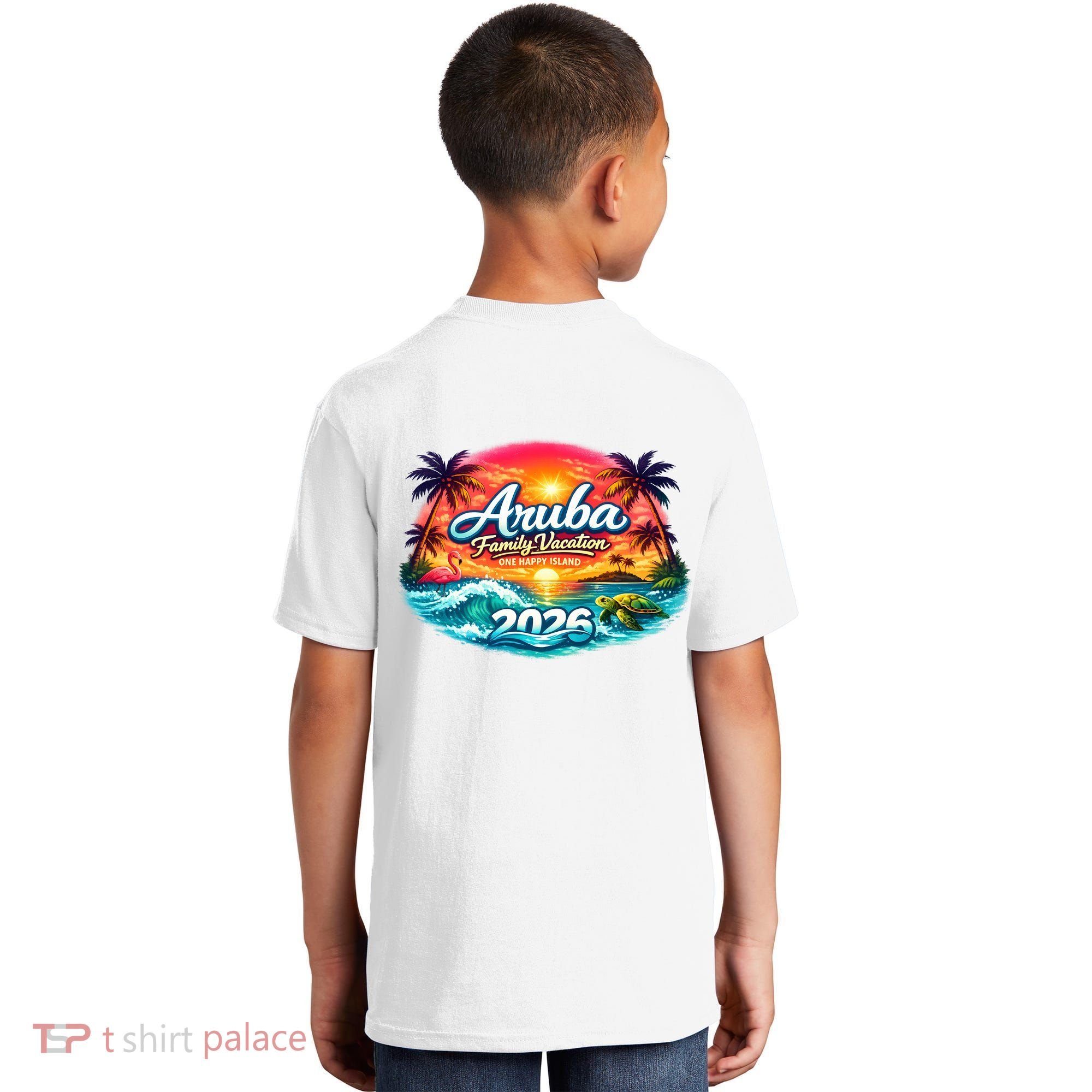 2026 Aruba Family Vacation Kids T-Shirt