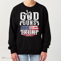 2nd Amendment God Guns And Trump Women's Sweatshirt thumb 0