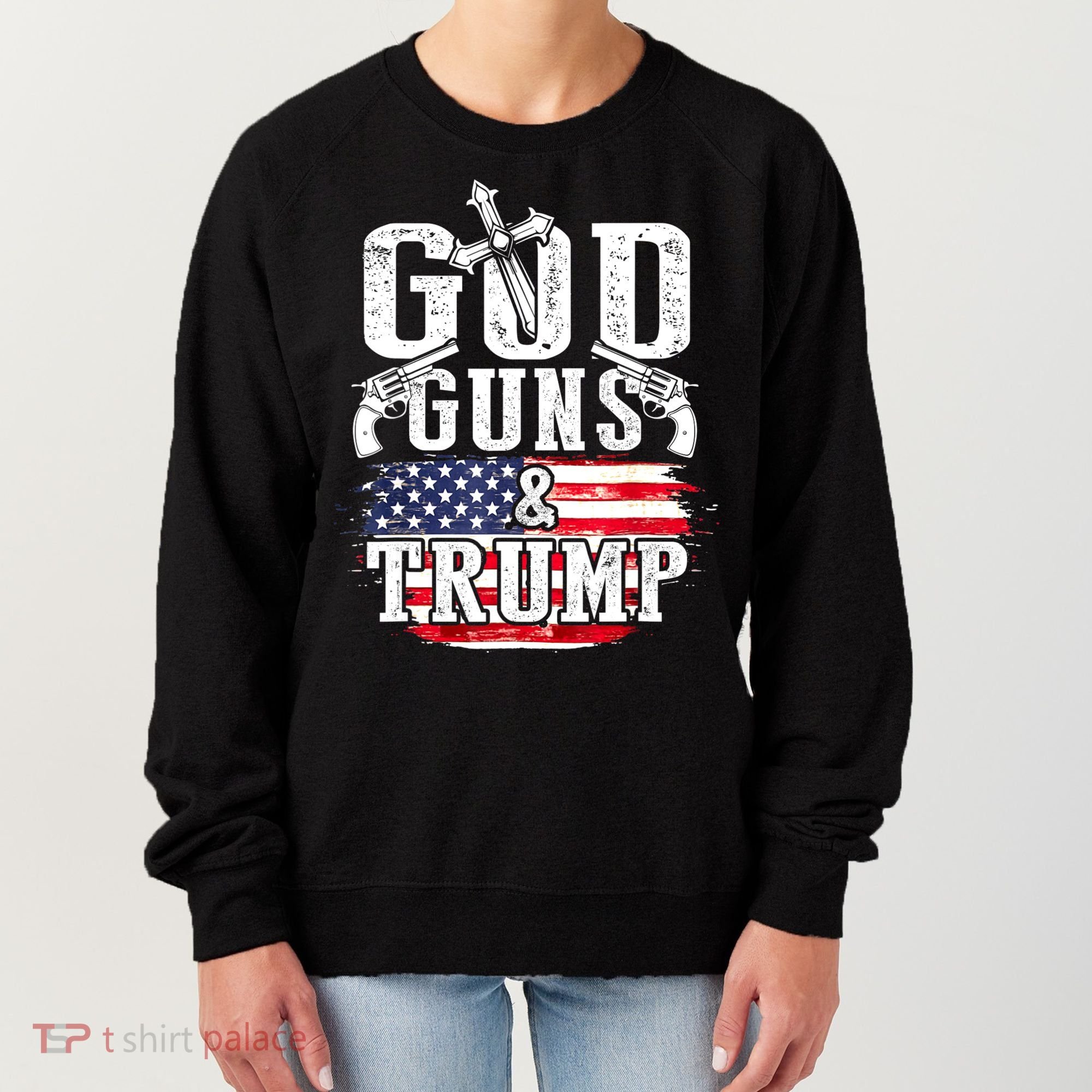 2nd Amendment God Guns And Trump Women's Sweatshirt