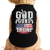 2nd Amendment God Guns And Trump Doggie Tank thumb 0