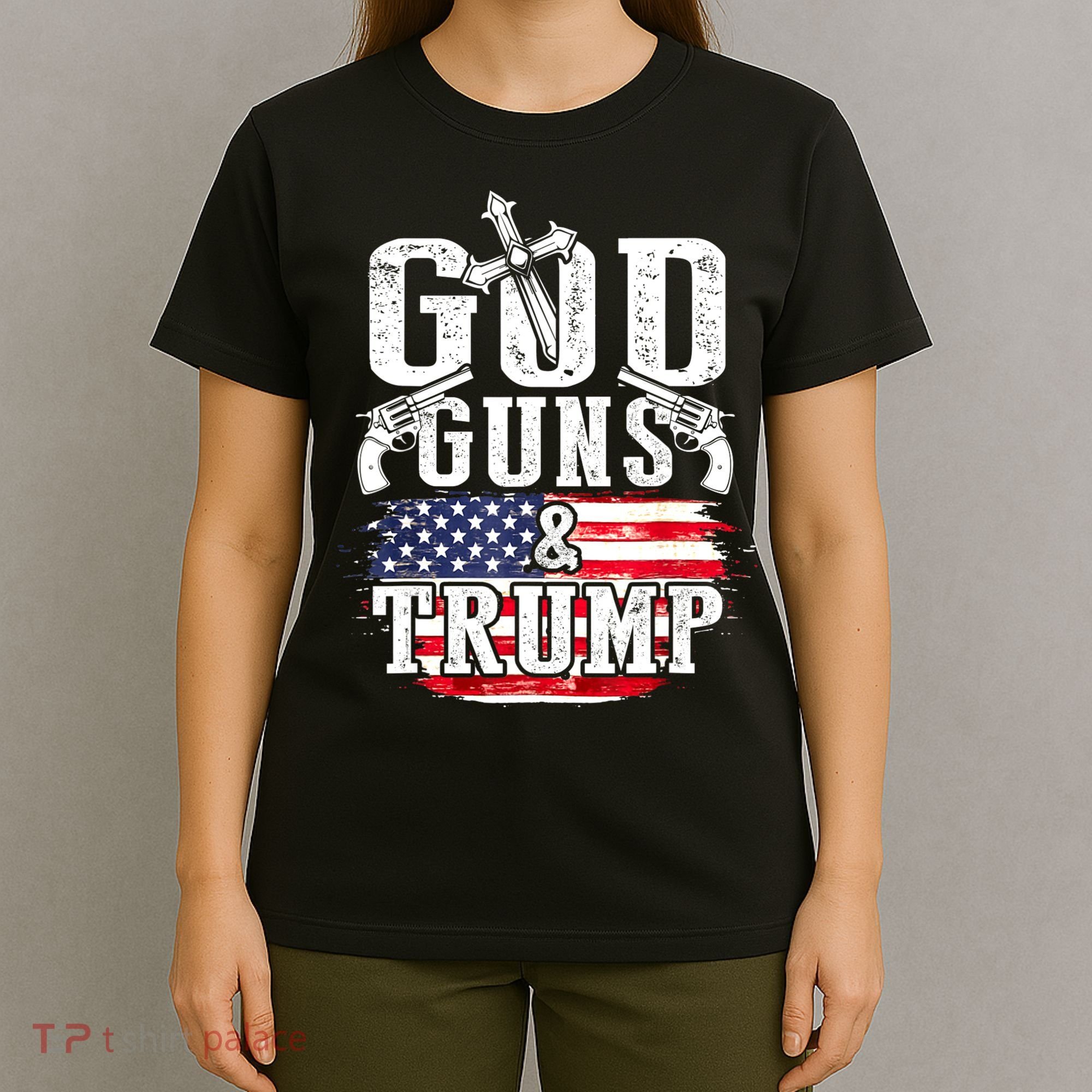 2nd Amendment God Guns And Trump T-Shirt