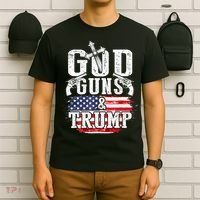 2nd Amendment God Guns And Trump T-Shirt thumb 6