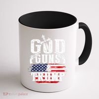 2nd Amendment God Guns And Trump Coffee Mug thumb 1