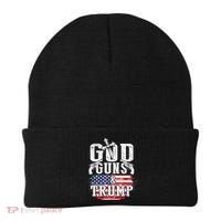 2nd Amendment God Guns And Trump Beanie thumb 0