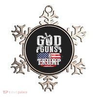 2nd Amendment God Guns And Trump Ornament thumb 0