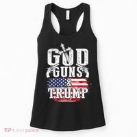 2nd Amendment God Guns And Trump Women's Tank Top thumb 0