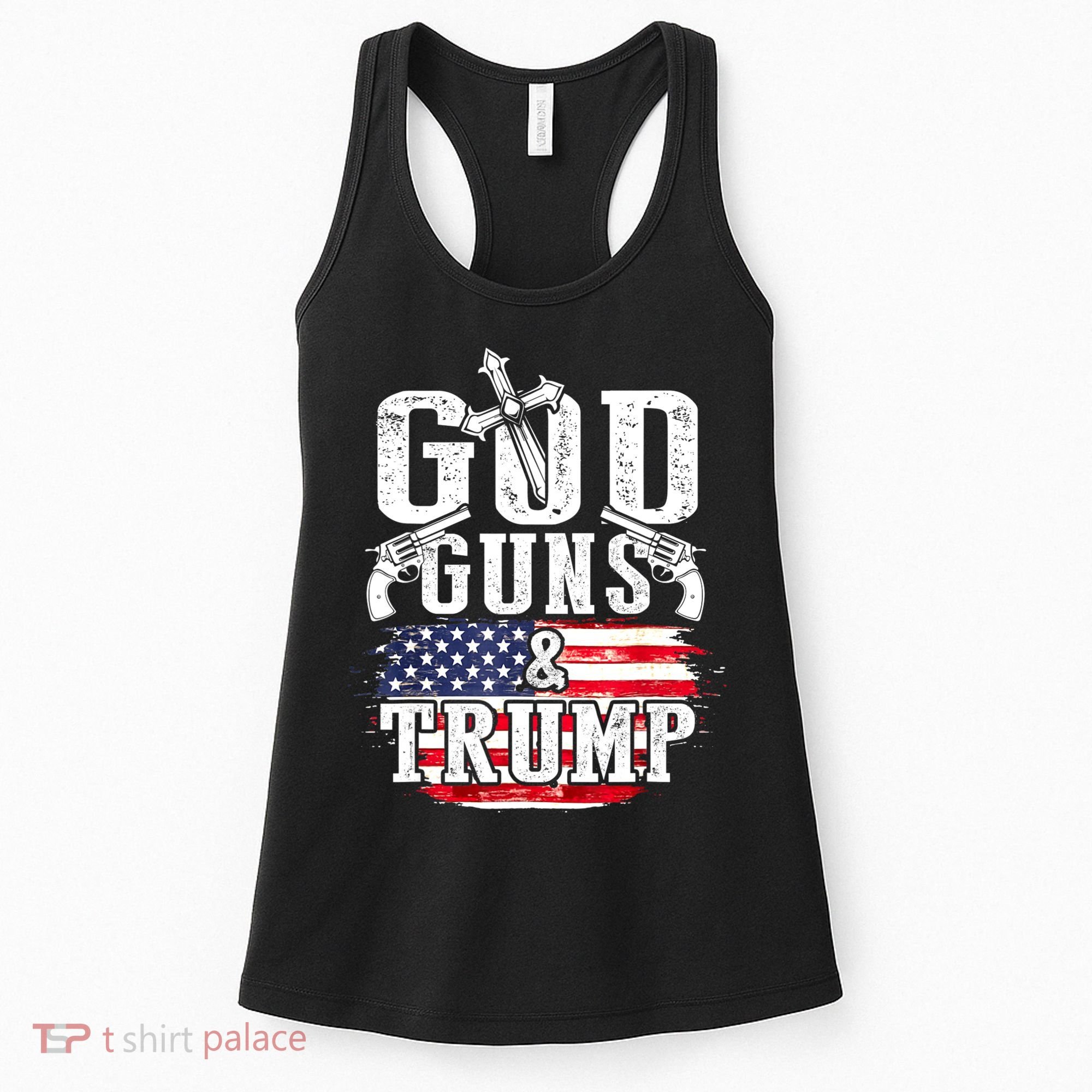 2nd Amendment God Guns And Trump Women's Tank Top