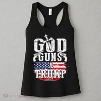 2nd Amendment God Guns And Trump Women's Tank Top thumb 3