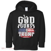 2nd Amendment God Guns And Trump Toddler Hoodie thumb 0