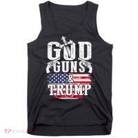 2nd Amendment God Guns And Trump Tank Top thumb 0