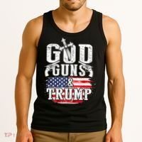 2nd Amendment God Guns And Trump Tank Top thumb 3