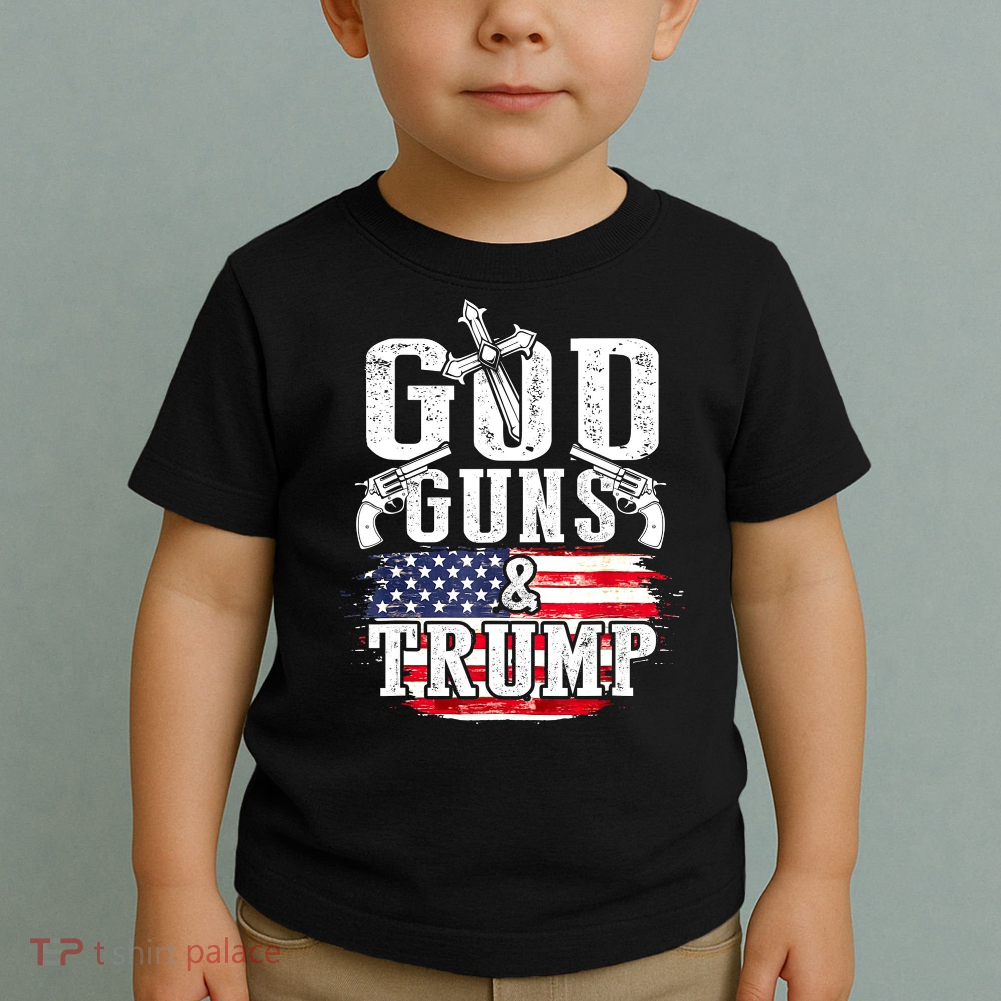 2nd Amendment God Guns And Trump Toddler T-Shirt
