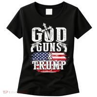 2nd Amendment God Guns And Trump Women's T-Shirt thumb 0